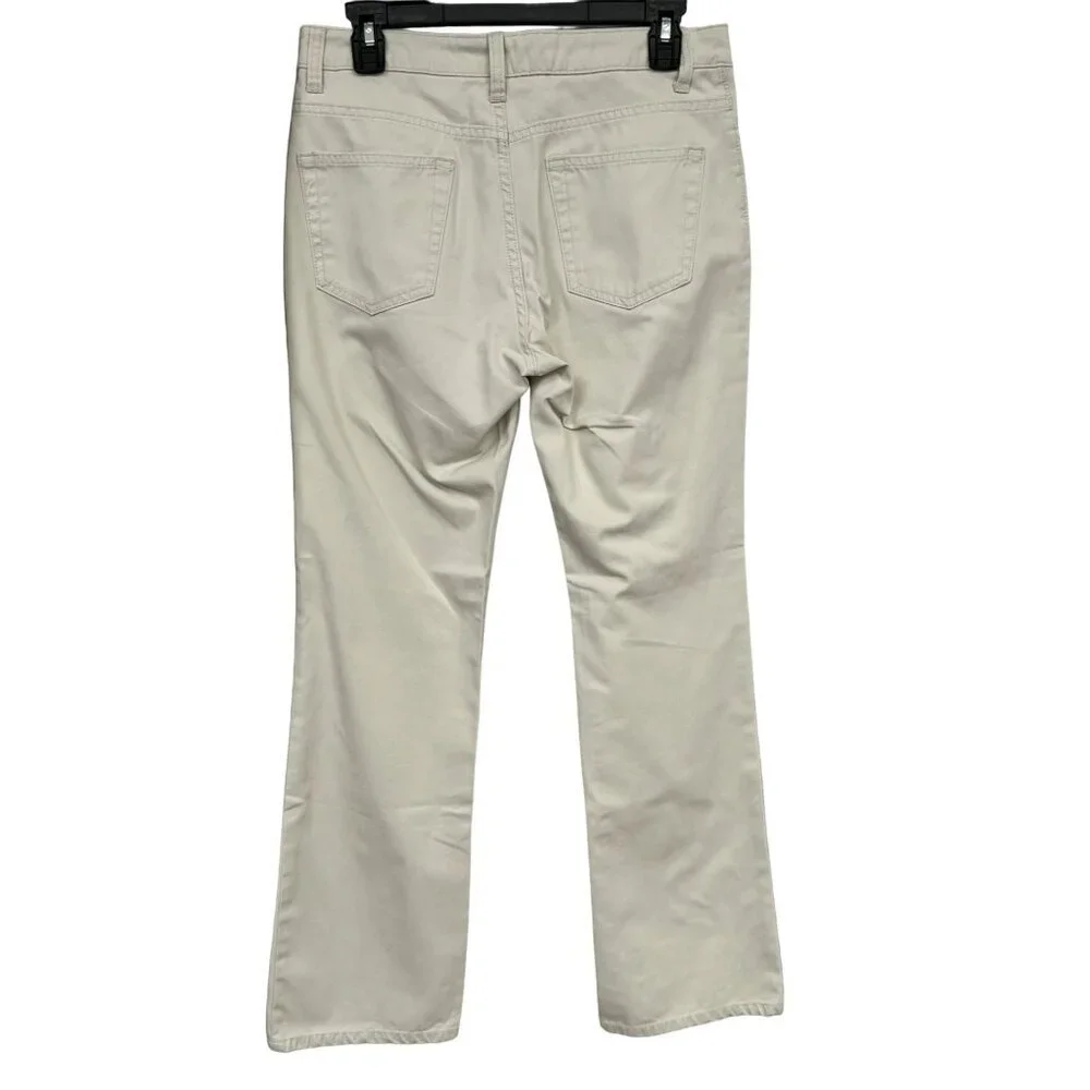 GAP Boot Cut Khaki Classic 5 Pocket All Cotton Jeans Sz 4R - Picture 3 of 4